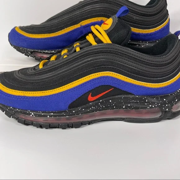 NIKE AIR MAX 97 CONCORD ACG TERRA MENS SHOES SIZE 9 BLACK PURPLE YELLOW RED USED - Picture 7 of 10